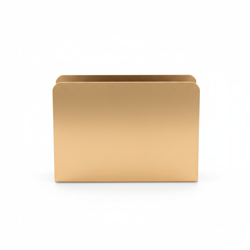 LuxeForm Gold Metal Napkin Holder with Modern Geometric Design for Elegant Dining Spaces - All Around Casa