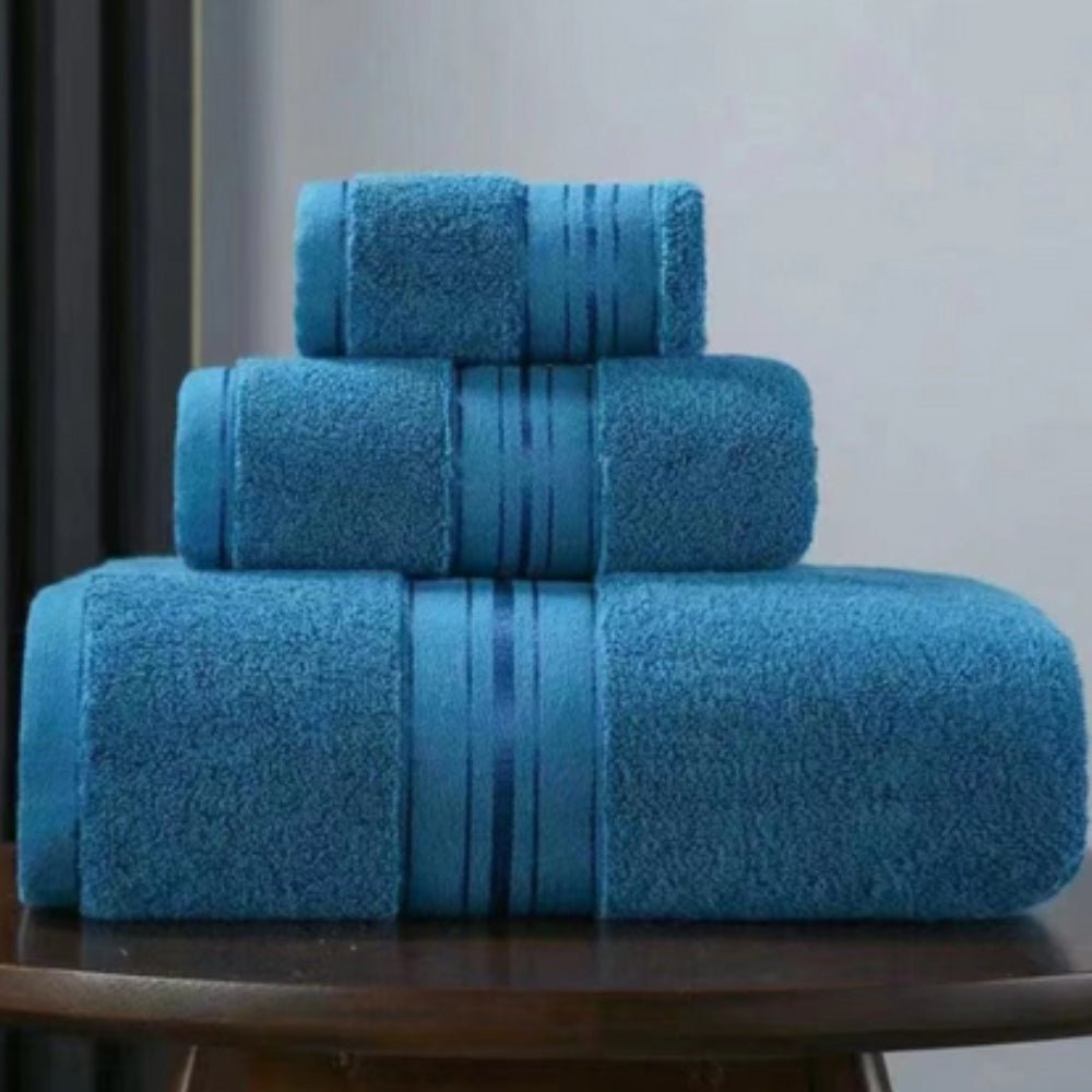LuxeHaven Egyptian Cotton Towel Set – Soft, Absorbent Towels for a Refined Bath Experience - All Around Casa