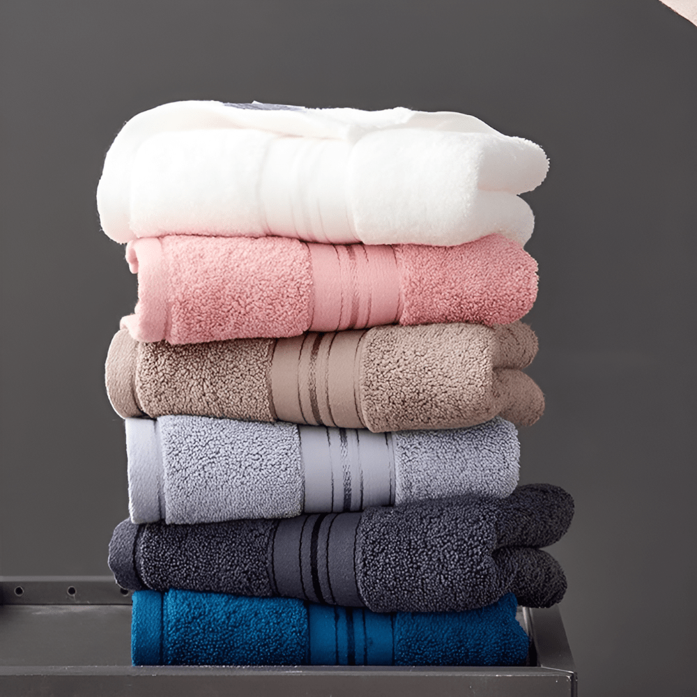 LuxeHaven Egyptian Cotton Towel Set – Soft, Absorbent Towels for a Refined Bath Experience - All Around Casa