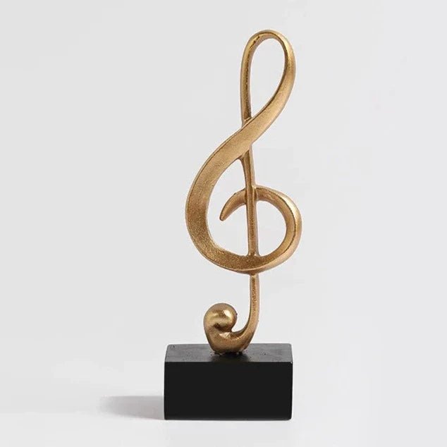 Melodia Chic Musical Note Sculpture – Elegant Art Accent for a Sophisticated Home - All Around Casa