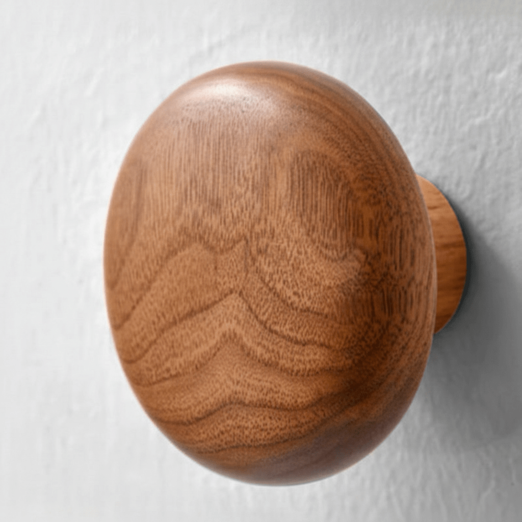 NordPebble Wooden Wall Hook – Minimalist Scandinavian Hanger for Modern Interiors - All Around Casa