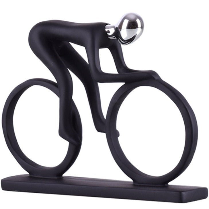 Velaro Grace Nordic Cyclist Sculpture – Modern Art Accent for Contemporary Interiors - All Around Casa