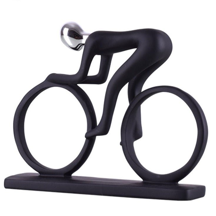 Velaro Grace Nordic Cyclist Sculpture – Modern Art Accent for Contemporary Interiors - All Around Casa