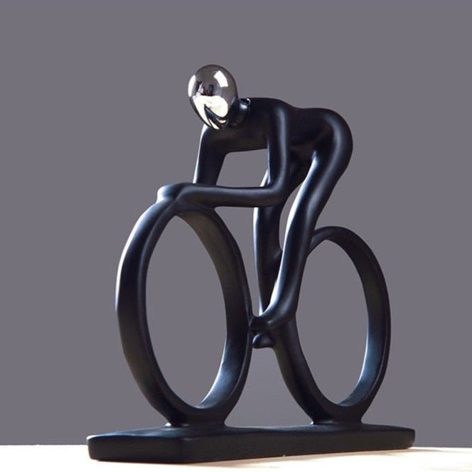Velaro Grace Nordic Cyclist Sculpture – Modern Art Accent for Contemporary Interiors - All Around Casa