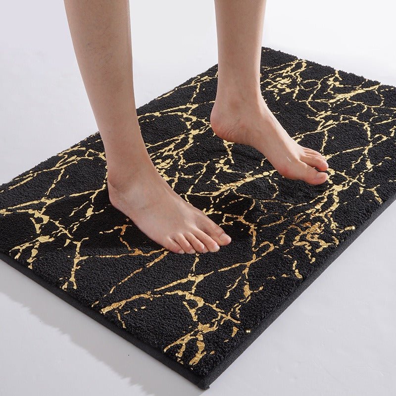 Veloria Elegant Marble Bath Mat for a Refined Spa Ambiance - All Around Casa