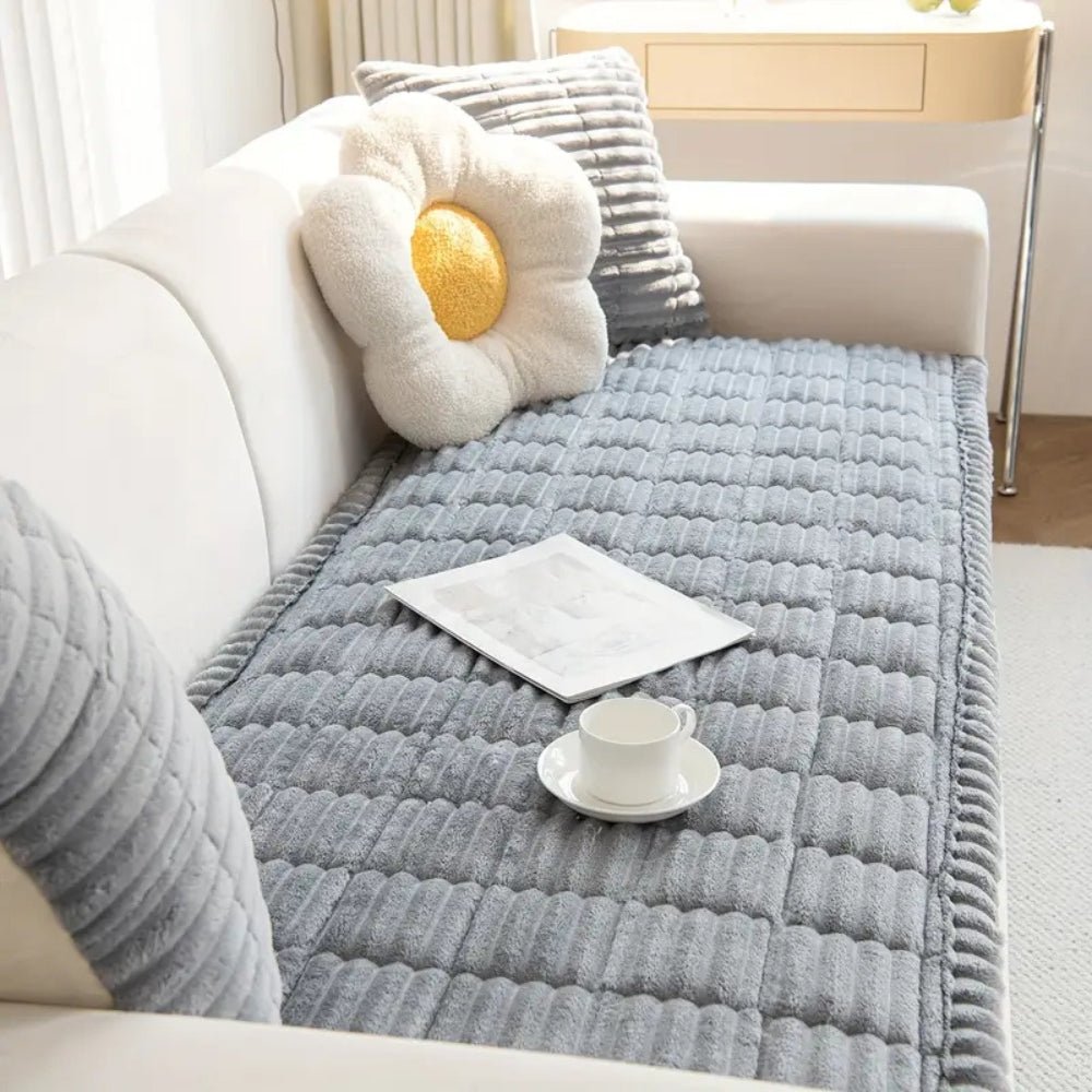 Velura Luxe Sofa Cover – Elegant Pleated Comfort for a Refined Living Space - All Around Casa