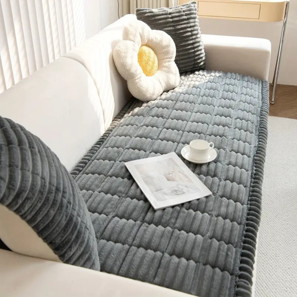 Velura Luxe Sofa Cover – Elegant Pleated Comfort for a Refined Living Space - All Around Casa