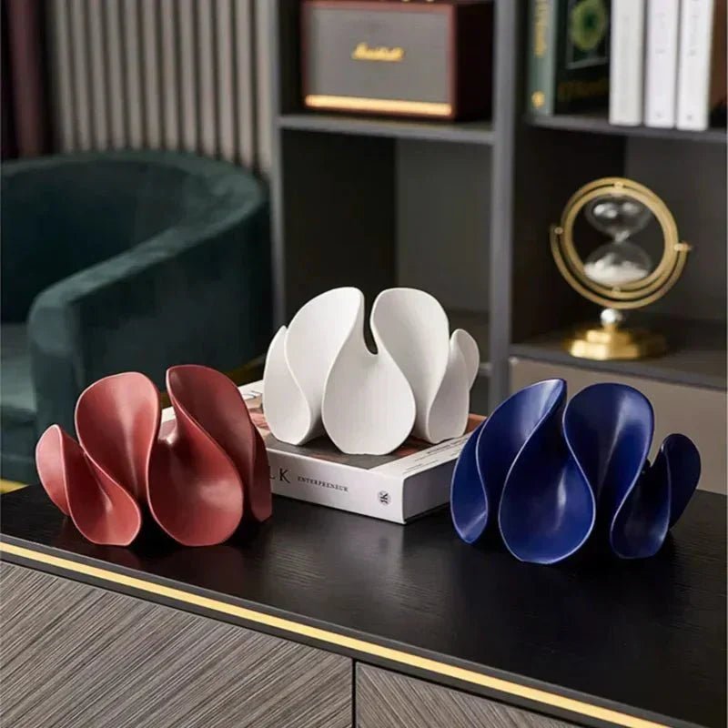 WaveBloom – Elegant Resin Art Sculpture for a Modern Minimalist Interior - All Around Casa