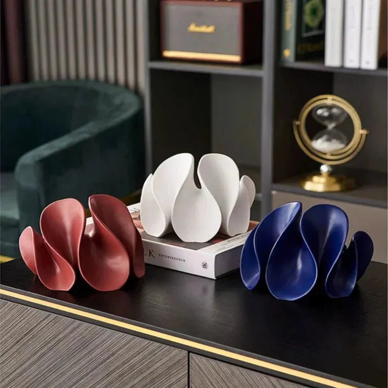 WaveBloom – Elegant Resin Art Sculpture for a Modern Minimalist Interior - All Around Casa