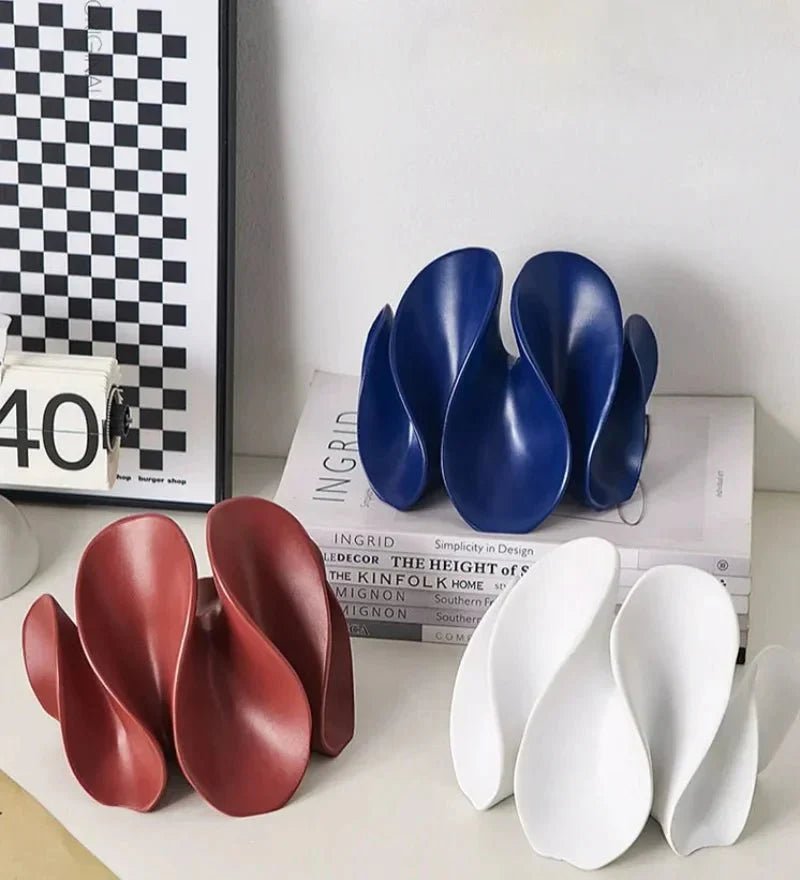 WaveBloom – Elegant Resin Art Sculpture for a Modern Minimalist Interior - All Around Casa