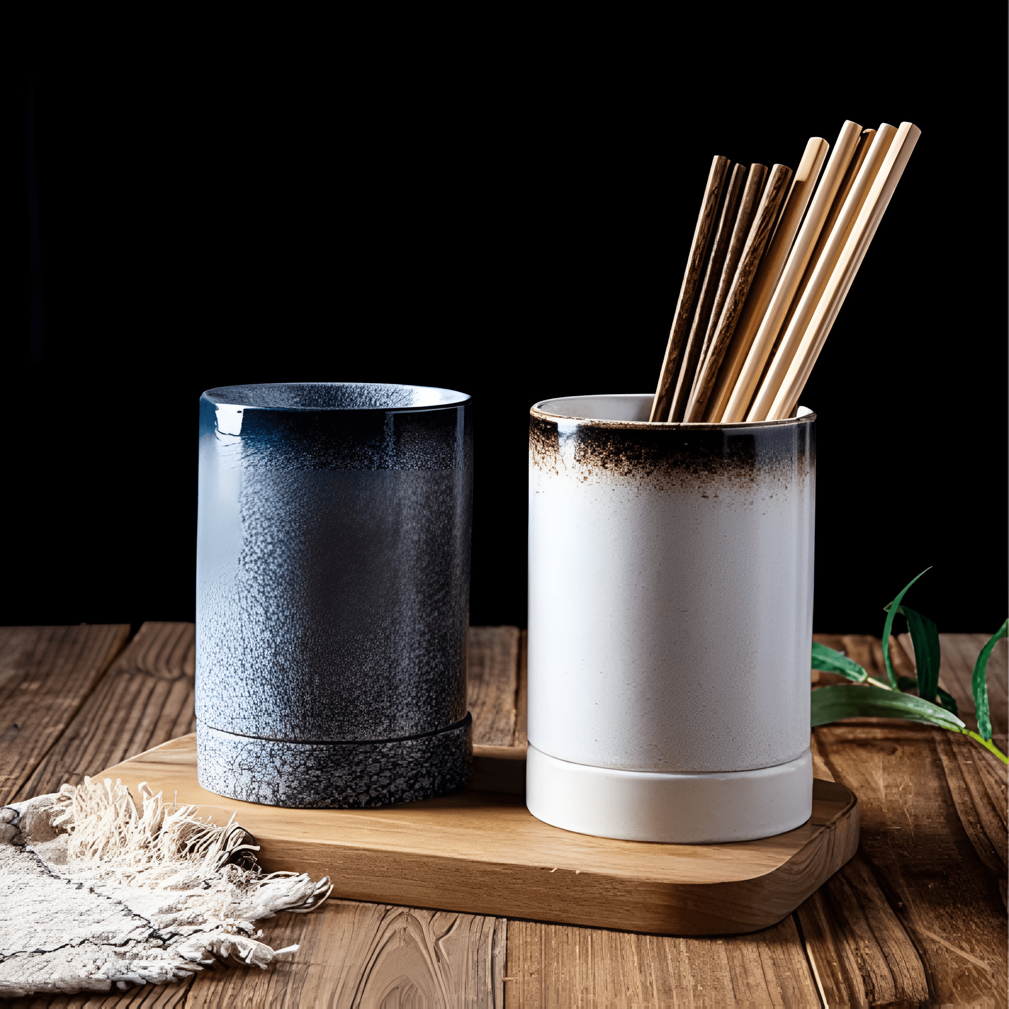 ZenVase Elegant Ceramic Utensil Holder for a Refined Kitchen - All Around Casa