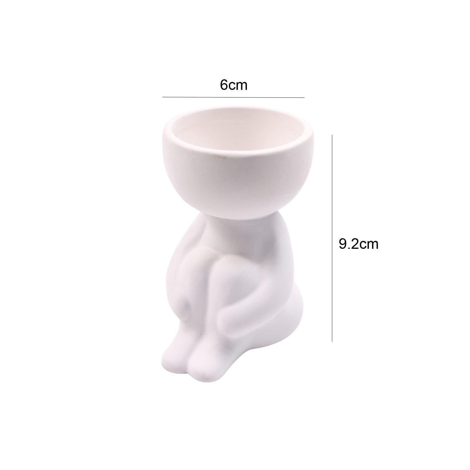 ClayHaven Whimsical Succulent Planter – Charming Ceramic Decor for a Playful Touch