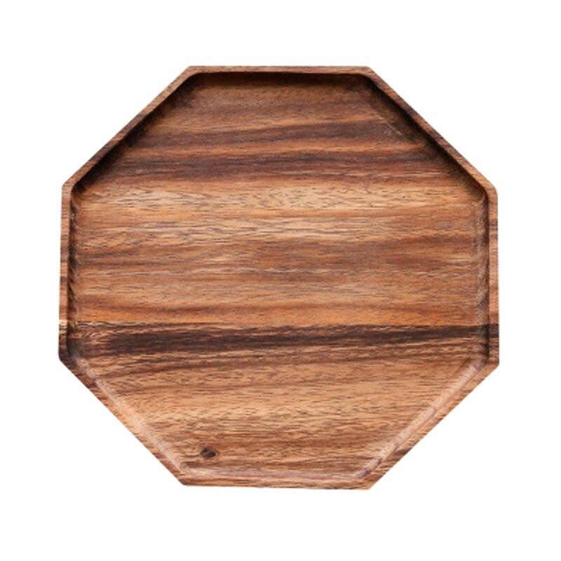 Acaevo Elegant Geometry Wood Plate for Modern Dining Charm - All Around Casa
