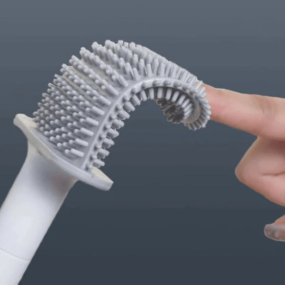 AeroClean Sleek Silicone Toilet Brush – Flexible Hygienic Design for Modern Bathrooms - All Around Casa
