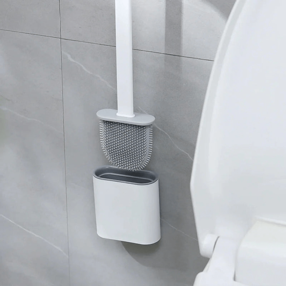 AeroClean Sleek Silicone Toilet Brush – Flexible Hygienic Design for Modern Bathrooms - All Around Casa