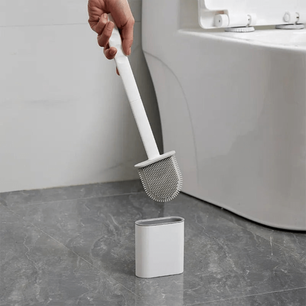 AeroClean Sleek Silicone Toilet Brush – Flexible Hygienic Design for Modern Bathrooms - All Around Casa