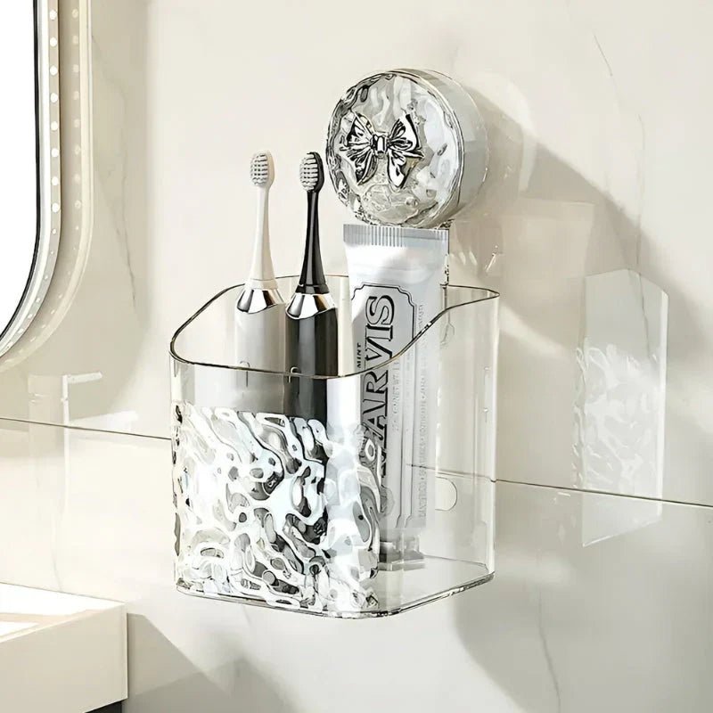 AeroGrip Luxe Bathroom Rack – Elegant No - Drill Storage for a Modern Clutter - Free Space - All Around Casa