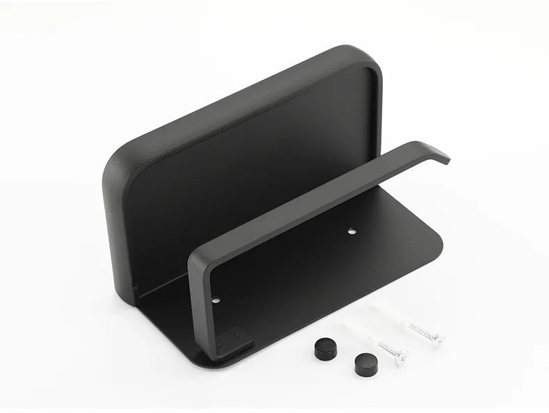 AeroLuxe Elegant Wall Toilet Paper Holder with Minimalist Storage Shelf for Modern Bathrooms - All Around Casa
