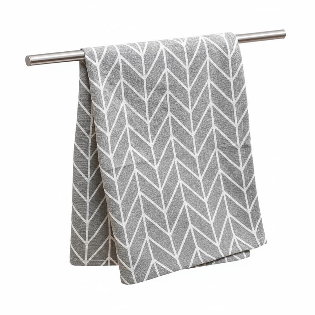 AeroLuxe Sleek Stainless Steel Towel Rack – Stylish Over - Cabinet Holder for Modern Kitchens & Bathrooms - All Around Casa