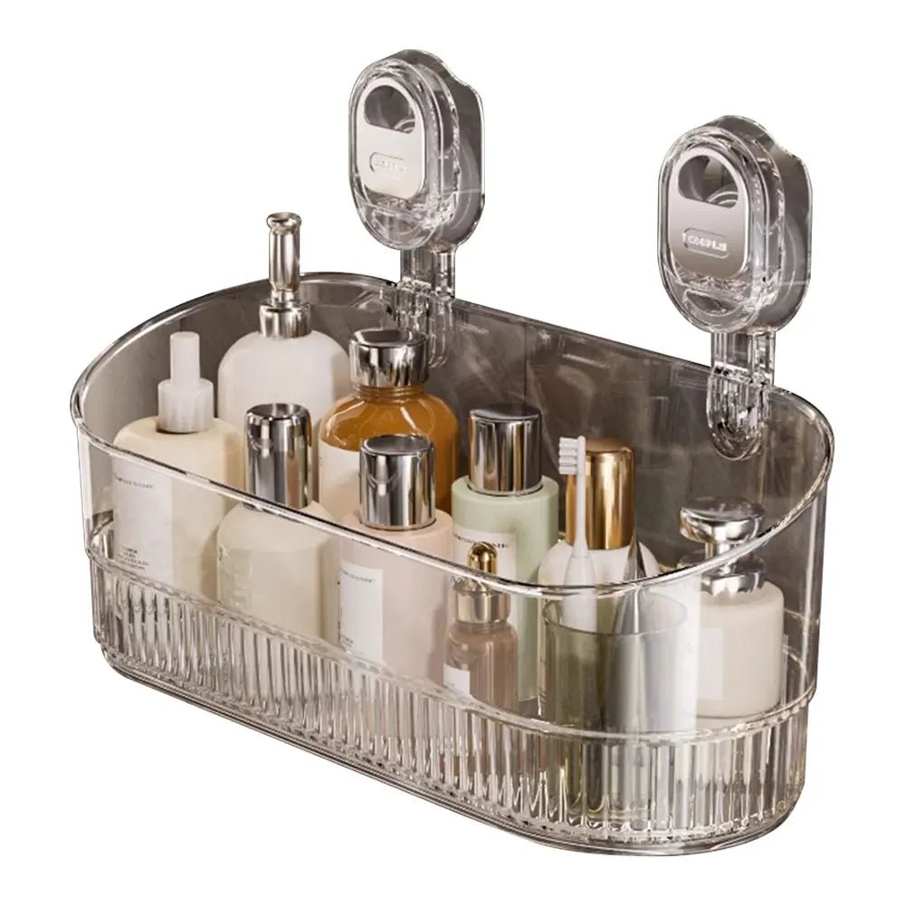 AeroNest Luxe Bathroom Rack – Sleek No - Drill Storage for a Modern Home - All Around Casa