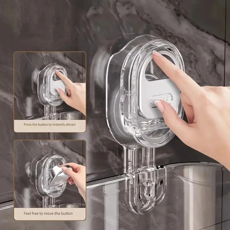 AeroNest Luxe Bathroom Rack – Sleek No - Drill Storage for a Modern Home - All Around Casa
