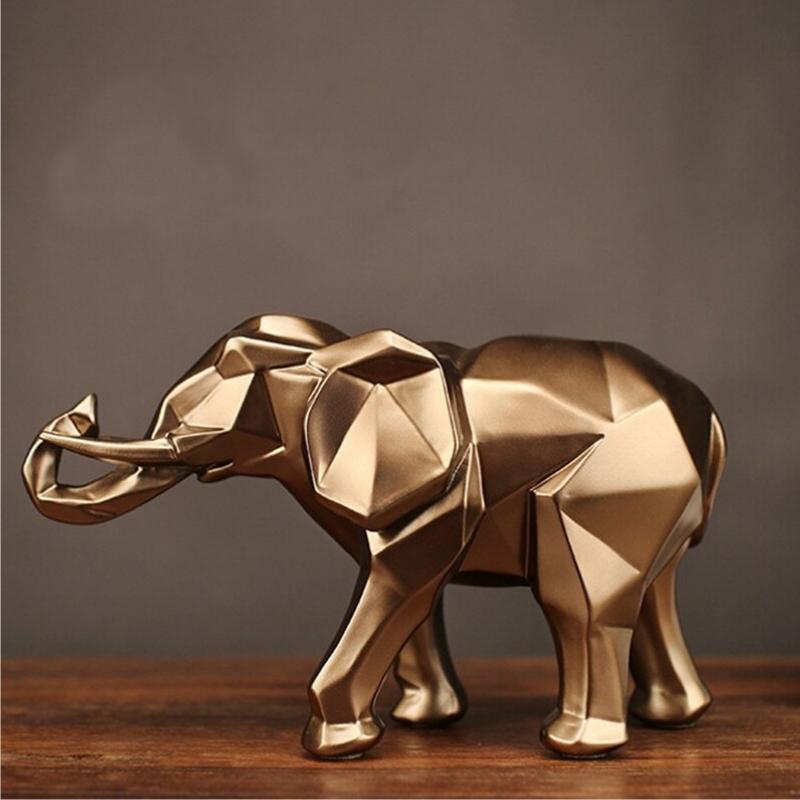 All Around Casa – Bronze Elephant Resin Sculpture - All Around Casa