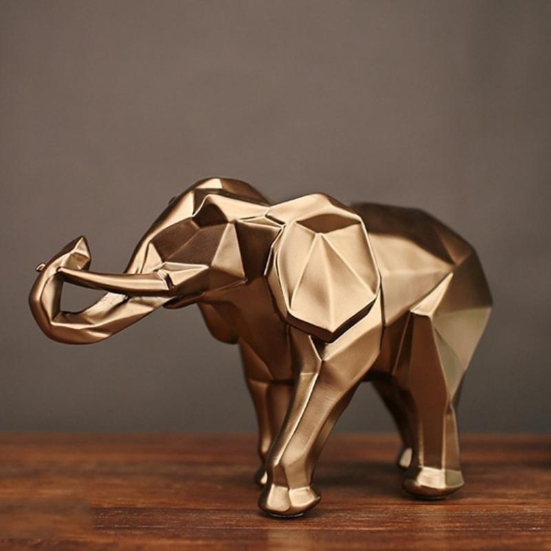 All Around Casa – Bronze Elephant Resin Sculpture - All Around Casa