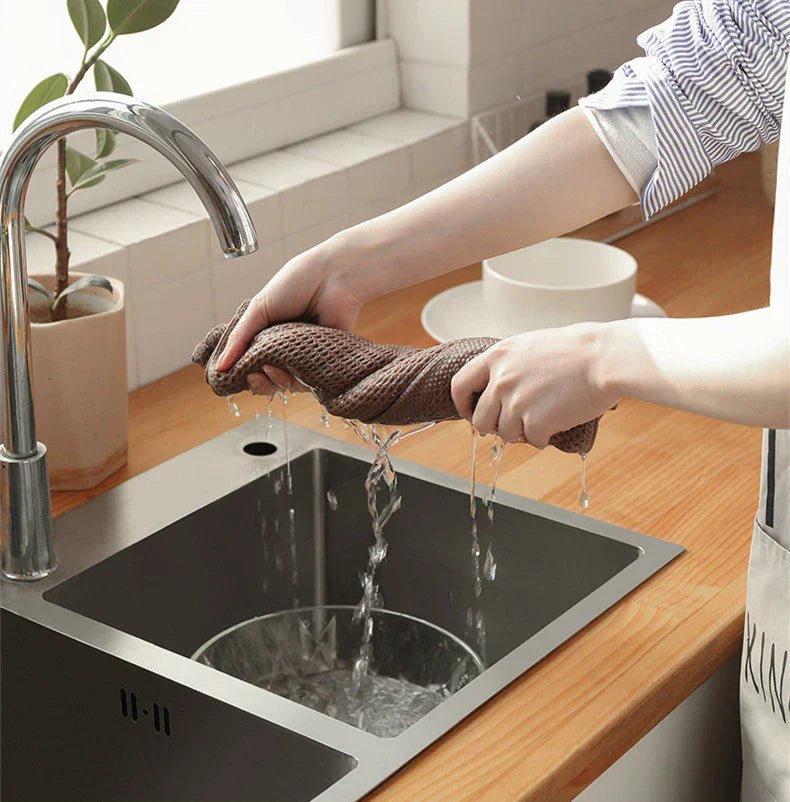 All Around Casa Elegant Cotton Kitchen Towels for Effortless Drying - All Around Casa