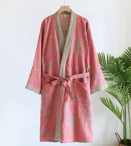 All Around Casa – Elegant Cotton Waffle Robe for Effortless Home Luxury - All Around Casa