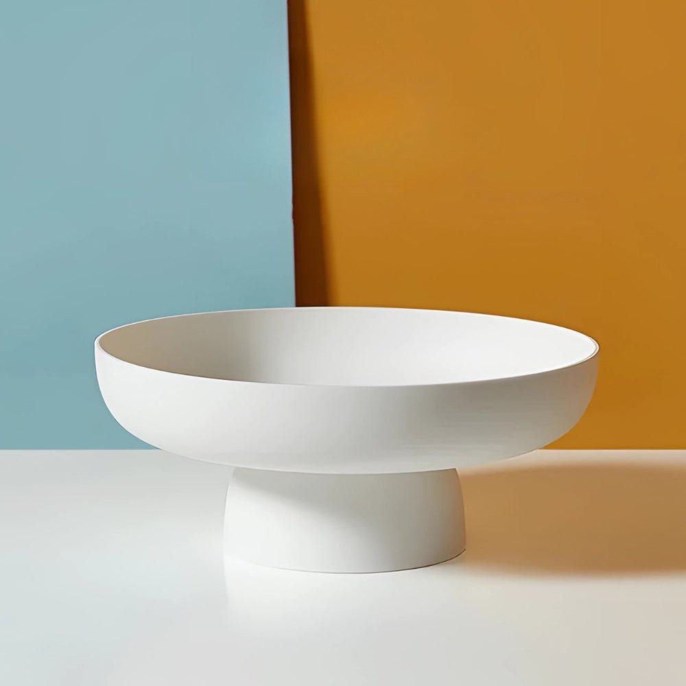 All Around Casa Luxe Ceramic Fruit Bowl – Artistic Mid - Century Centerpiece for Modern Dining - All Around Casa