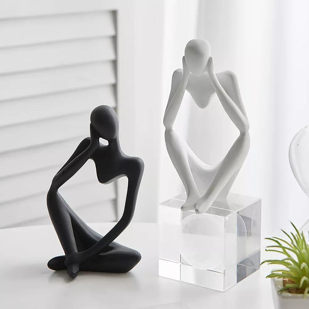 All Around Casa – Minimalist Thinker Sculpture - All Around Casa