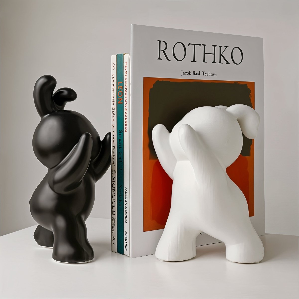 All Around Casa – Modern Rabbit Bookends - All Around Casa