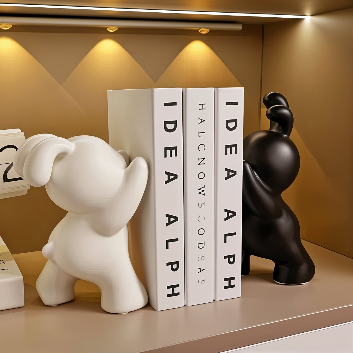 All Around Casa – Modern Rabbit Bookends - All Around Casa