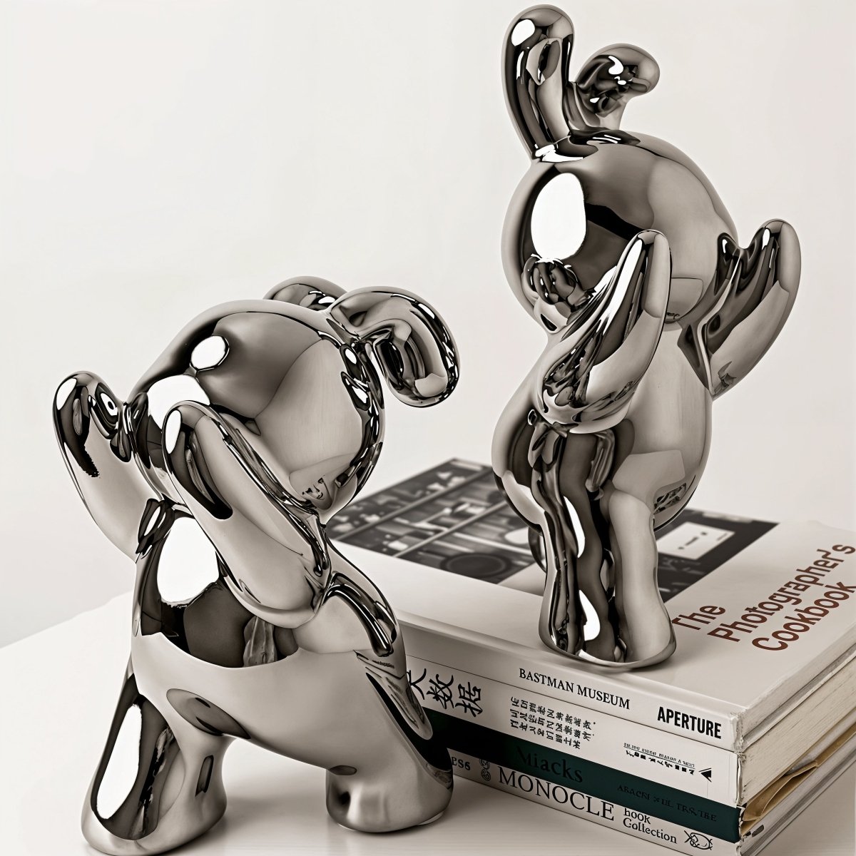 All Around Casa – Modern Rabbit Bookends - All Around Casa