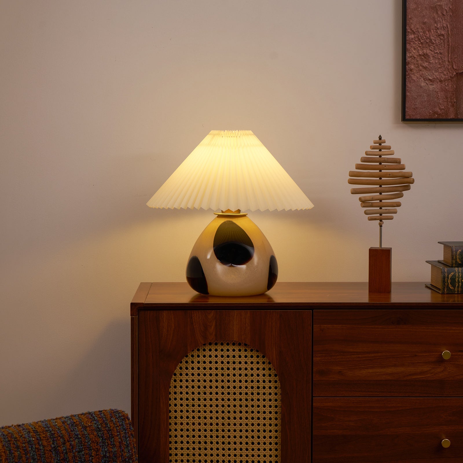 All Around Casa – Pleated Cavolo Table Lamp - All Around Casa