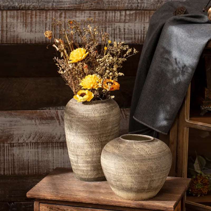 All Around Casa – Wabi Sabi Ceramic Vase - All Around Casa