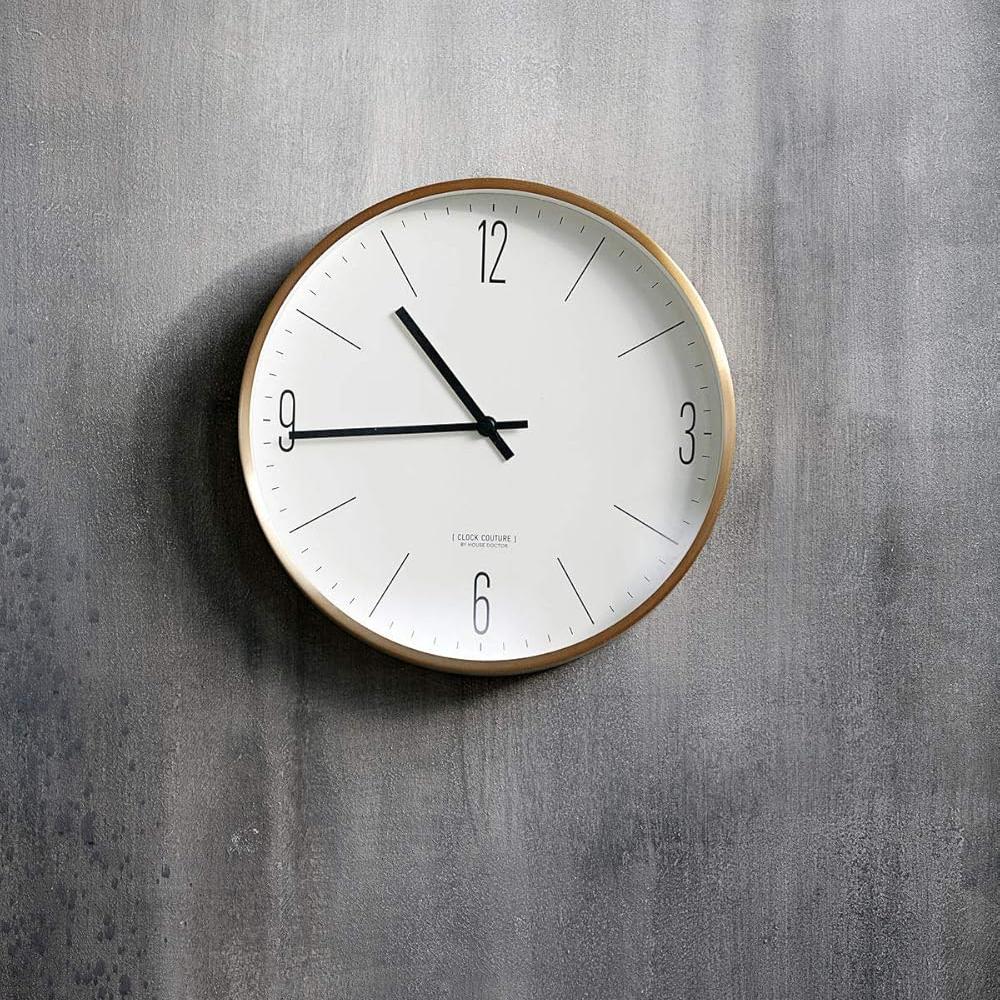 All Around Casa – White Face Wooden Wall Clock - All Around Casa