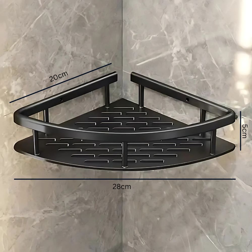 AlumaCurve Luxe Aluminum Shower Caddy for Modern Bathrooms - All Around Casa