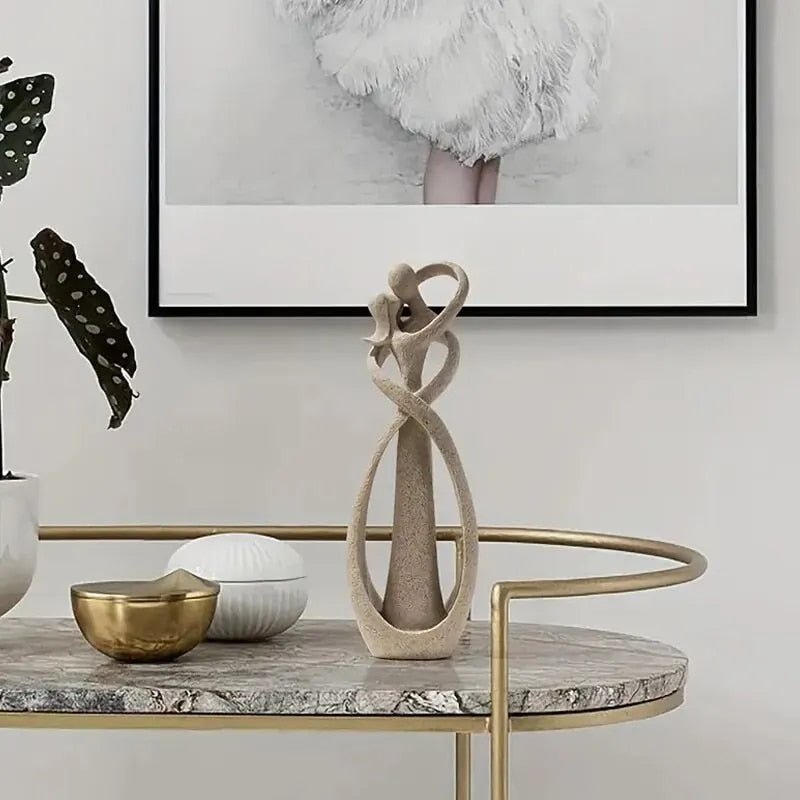 Amoria Embrace – Elegant Resin Sculpture for a Romantic Modern Interior - All Around Casa