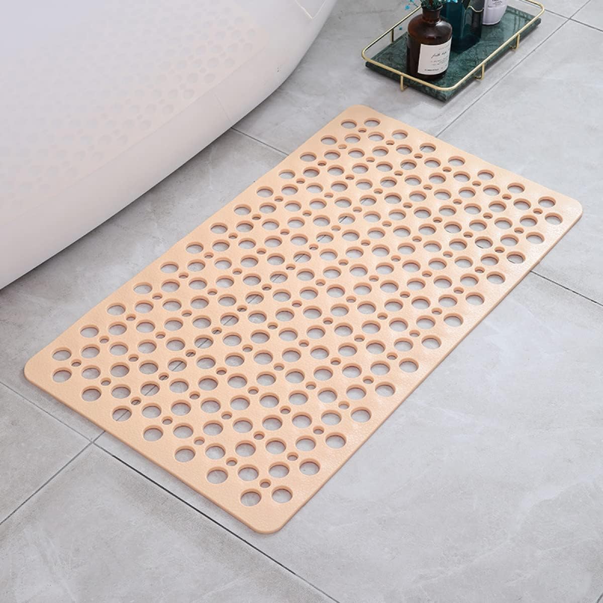 AquaHaven Elegant Antislip Shower Mat for a Fresh, Secure Bath Experience - All Around Casa