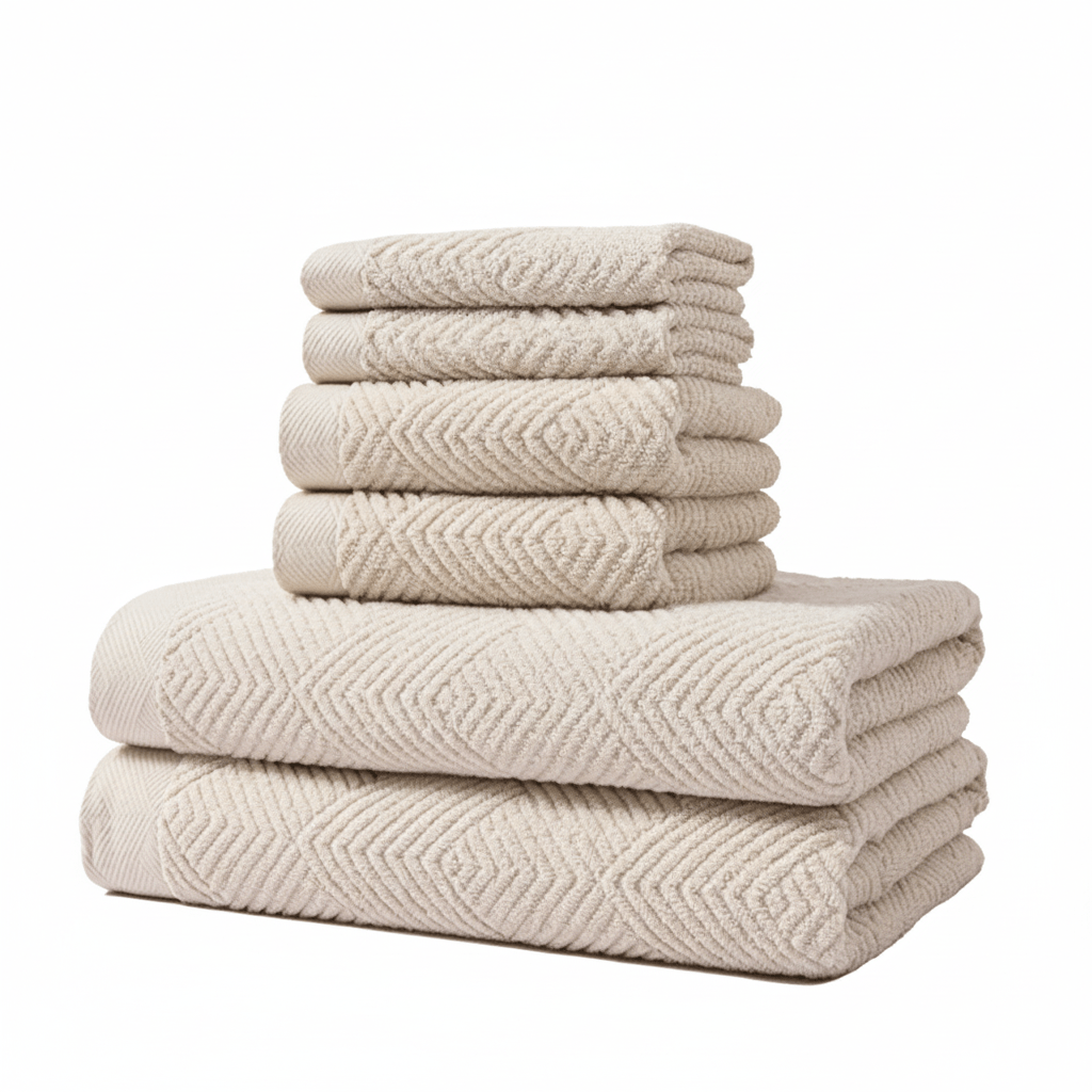 AquaLure Supreme Cotton Towels | Plush 6 - Piece Set for Spa - Like Comfort at Home - All Around Casa