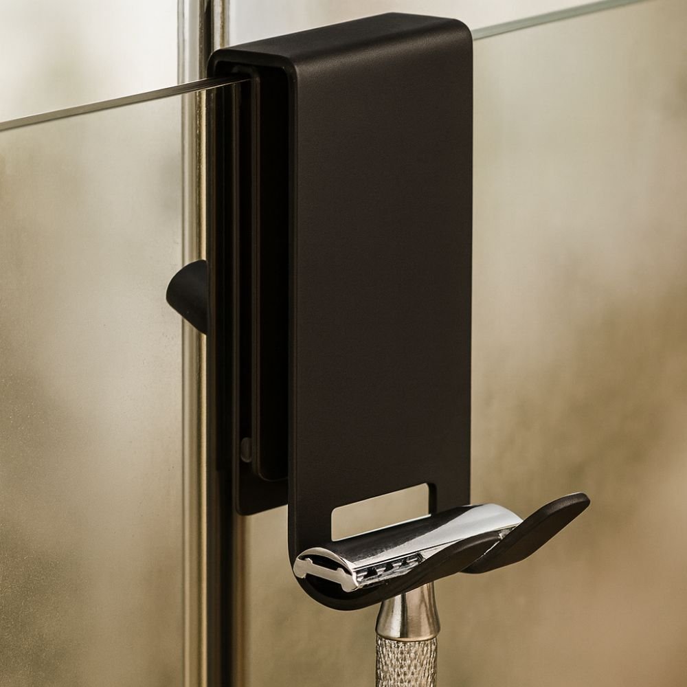 AquaLuxe Stainless Glass Door Hooks – Sleek Modern Holders for Towels & Bathroom Essentials - All Around Casa