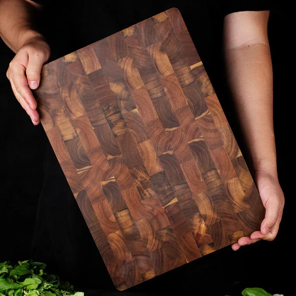 Arbora Edge – Elegant Reversible Acacia Wood Cutting Board for Sophisticated Kitchens - All Around Casa