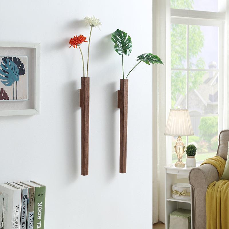 Arboréa Elegant Wall Vase – Minimalist Wooden Design for Natural Accents - All Around Casa