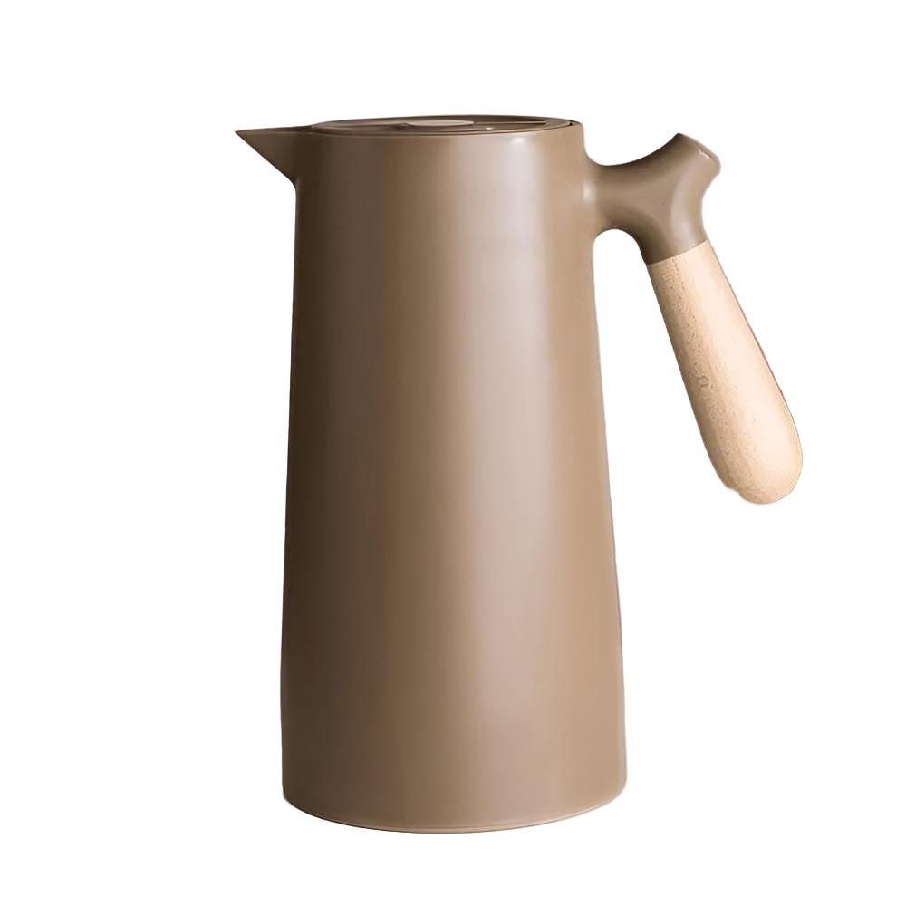 ArcticHaven Elegant Thermal Carafe with Wooden Handle for Sophisticated Serving - All Around Casa