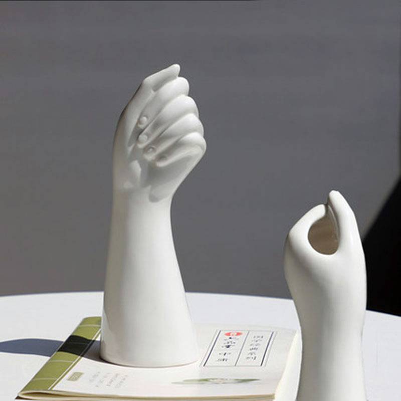 Artevo Grace Ceramic Vase – Elegant Hand Sculpture for Contemporary Interiors - All Around Casa