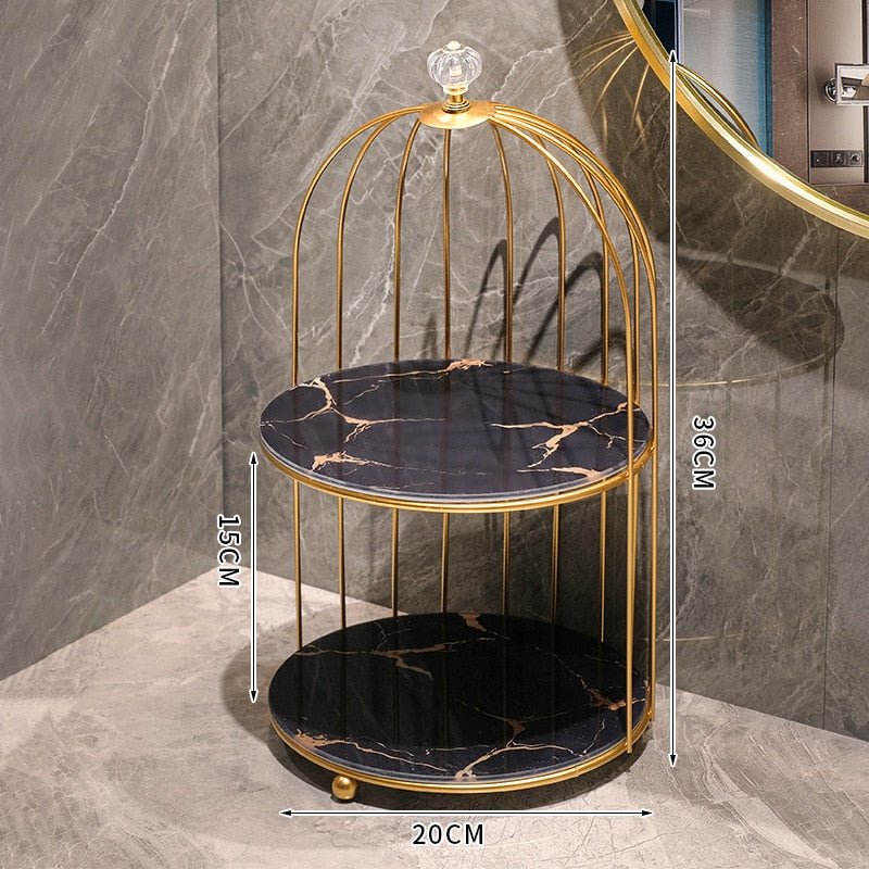 AuraLuxe Chic Vanity Shelf – Stylish Display for Cosmetics & Décor - All Around Casa