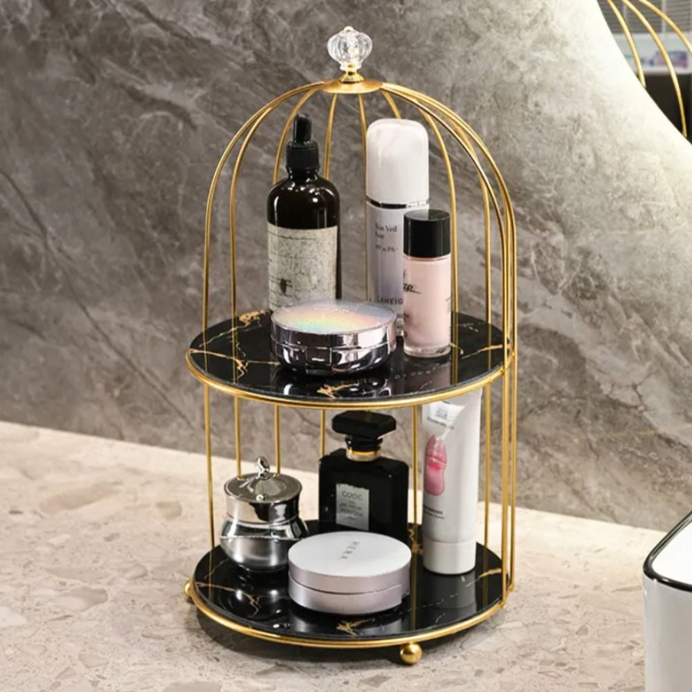 AuraLuxe Chic Vanity Shelf – Stylish Display for Cosmetics & Décor - All Around Casa