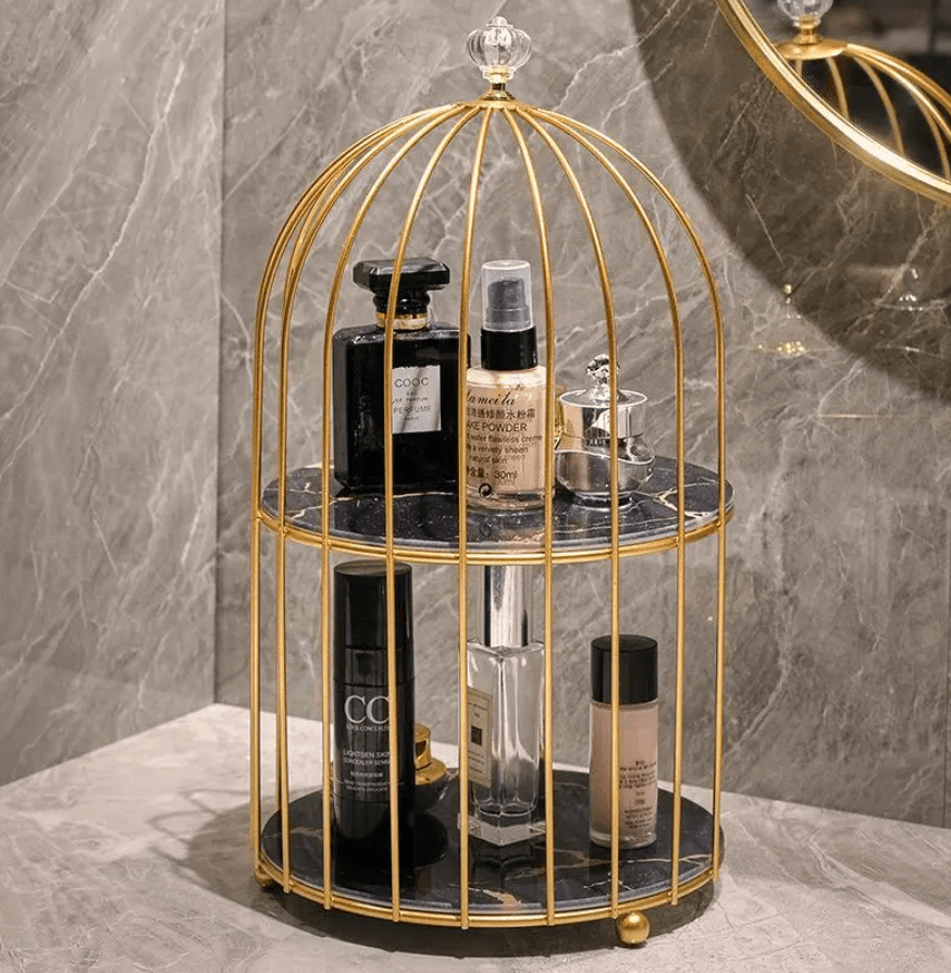 AuraLuxe Chic Vanity Shelf – Stylish Display for Cosmetics & Décor - All Around Casa