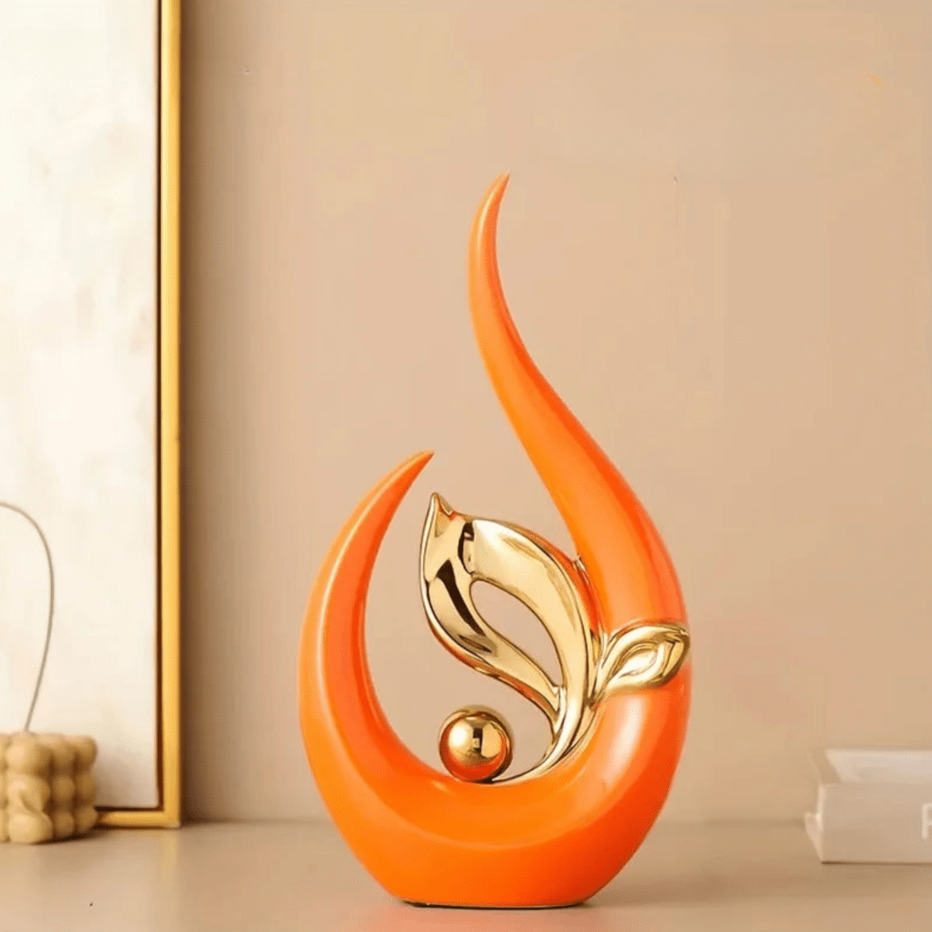 AuraLuxe Nordic Ceramic Sculpture – Modern Art Accent for Elegant Interiors - All Around Casa